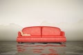 Water damage sofa