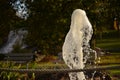 Water dancing from fountain