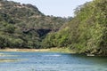 Water in the Desert Wadi Derbat in the Sultanate Oman green oasis near salalah 3 Royalty Free Stock Photo