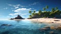 water deserted island remote Royalty Free Stock Photo