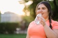 water detox body refreshment overweight woman