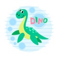 Water dinosaur illustration.