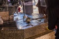 Water dipper at japanese shrine, Senso-ji Temple Royalty Free Stock Photo