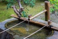 Water dippers at Kennin-ji Temple in Kyoto Royalty Free Stock Photo