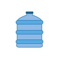 Water dispenser bottle plastic fill icon blue Royalty Free Stock Photo