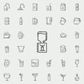 water dispenser dusk icon. Drinks & Beverages icons universal set for web and mobile