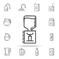 water dispenser dusk icon. Drinks & Beverages icons universal set for web and mobile