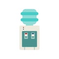 Water Dispenser Flat Icon Vector Royalty Free Stock Photo