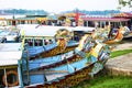 Water dragons of Huong River, Hue, Vietnam.