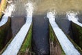 Water drainage system of Lake Igapo dam.