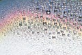 Water drip on Compact disc macro shot Royalty Free Stock Photo