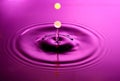 Water drop abstraction like two yellow balls dropping into a torch Royalty Free Stock Photo