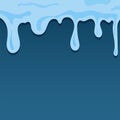 Water drop aqua splash. Light blue droplet liquid, isolated background. Raindrop shape. Falling rain tear. Wet design Royalty Free Stock Photo