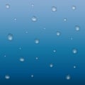 Water drop blue background Royalty Free Stock Photo