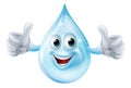 Water drop character