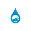 Water Drop Clean logo vector template, Creative Clean logo design concepts Royalty Free Stock Photo