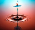 Water drop collision Royalty Free Stock Photo