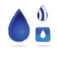 Water drop color vector