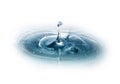 Water drop, crown and splash Royalty Free Stock Photo