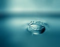 Water drop, crown and splash Royalty Free Stock Photo