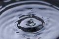 Water drop falling into water Royalty Free Stock Photo