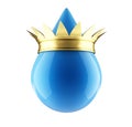 Water drop gold crown