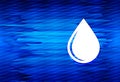 Water drop icon aqua wave abstract blue background illustration Royalty Free Stock Photo