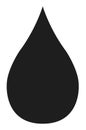 Water drop icon, aque nature symbol. Sign isolated design vector illustration