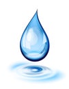 Water drop icon Royalty Free Stock Photo