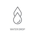 Water drop icon. Trendy Water drop logo concept on white backgro