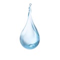 Water drop isolated on white background Royalty Free Stock Photo
