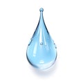 Water drop isolated on white background Royalty Free Stock Photo
