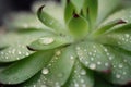 Water drop on the leaves