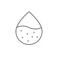 Water drop line outline icon Royalty Free Stock Photo