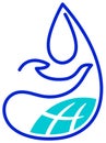 Water drop logo