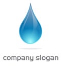 Water drop logo Royalty Free Stock Photo