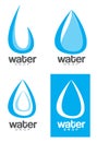 Water drop logo Royalty Free Stock Photo