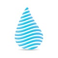 Water drop logo element vector icon