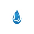 Water drop logo template illustration - Vector Royalty Free Stock Photo