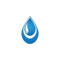 Water drop logo template illustration - Vector Royalty Free Stock Photo