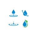 Water Drop Logo template vector icon illustration Royalty Free Stock Photo