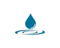 Water Drop Logo template vector icon illustration Royalty Free Stock Photo