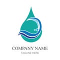 water drop Logo template vector illustration design Royalty Free Stock Photo