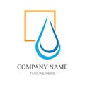 water drop Logo template vector illustration design Royalty Free Stock Photo