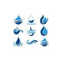 Water drop Logo Template vector illustration design Royalty Free Stock Photo