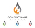 Water drop Logo Template Royalty Free Stock Photo