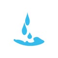 Water drop Logo Template vector Royalty Free Stock Photo