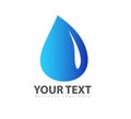 Water drop logo vector element icon design vector Royalty Free Stock Photo