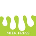 Water drop milk Logo Template vector illustration