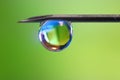 Water drop on a needle